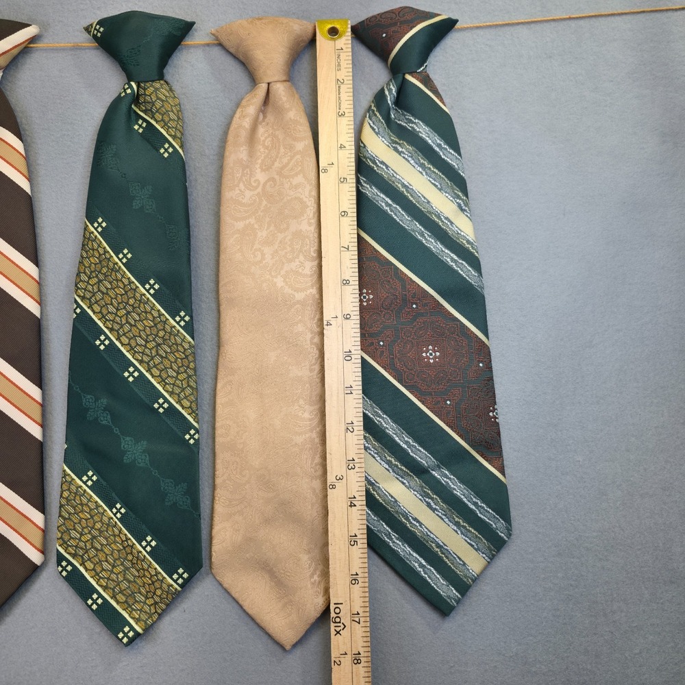 5- Vintage Story Cravats Clip on Men's Neck Ties - Picture 3 of 7